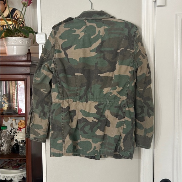 Free People Not Your Brother's Jacket Green Camo size XS - Picture 5 of 11